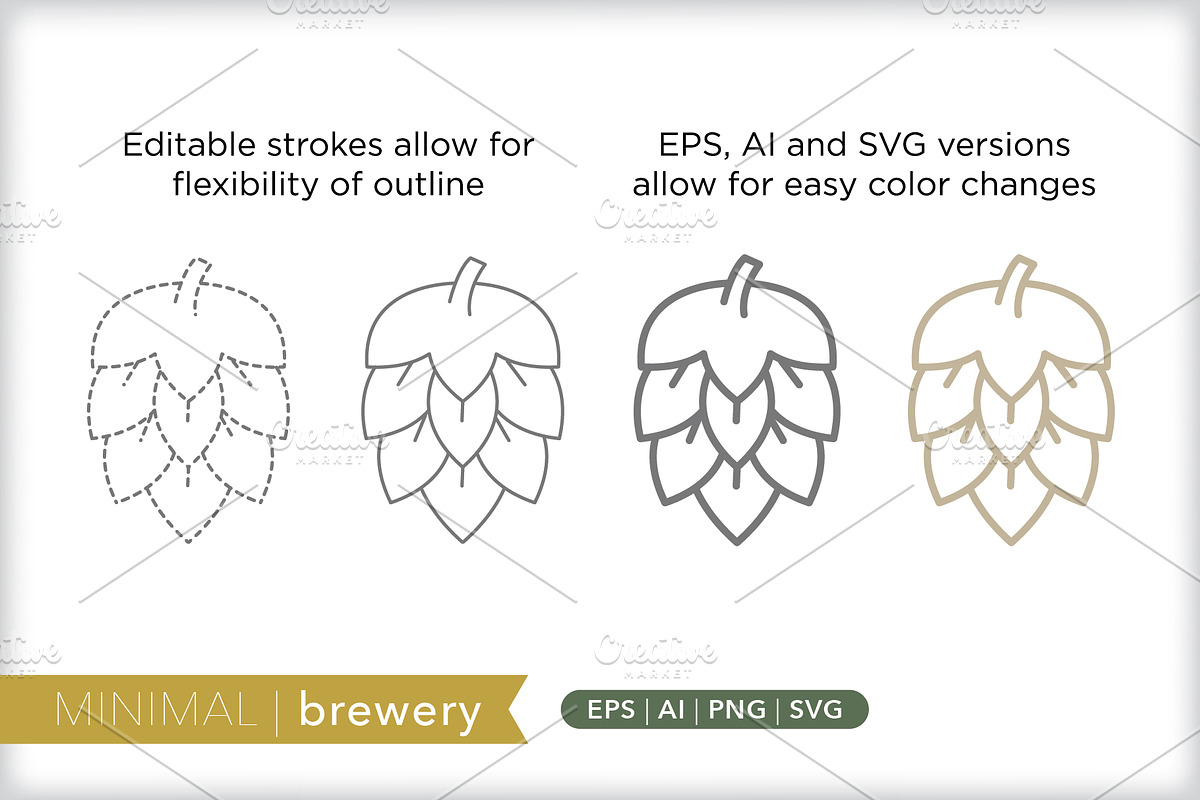 Minimal brewery icons, an Outline Icon by Picture Window (Photo 5 of 5)