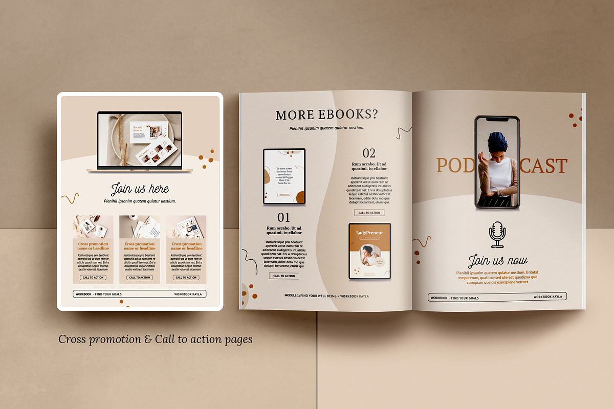 4 in 1 Course Creator Super Bundle K, a Magazine Template by Mirazz (Photo 16 of 44)