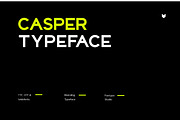 Casper Typeface, a Sans Serif Font by Foxtype (Thumbnail 2 of 9)