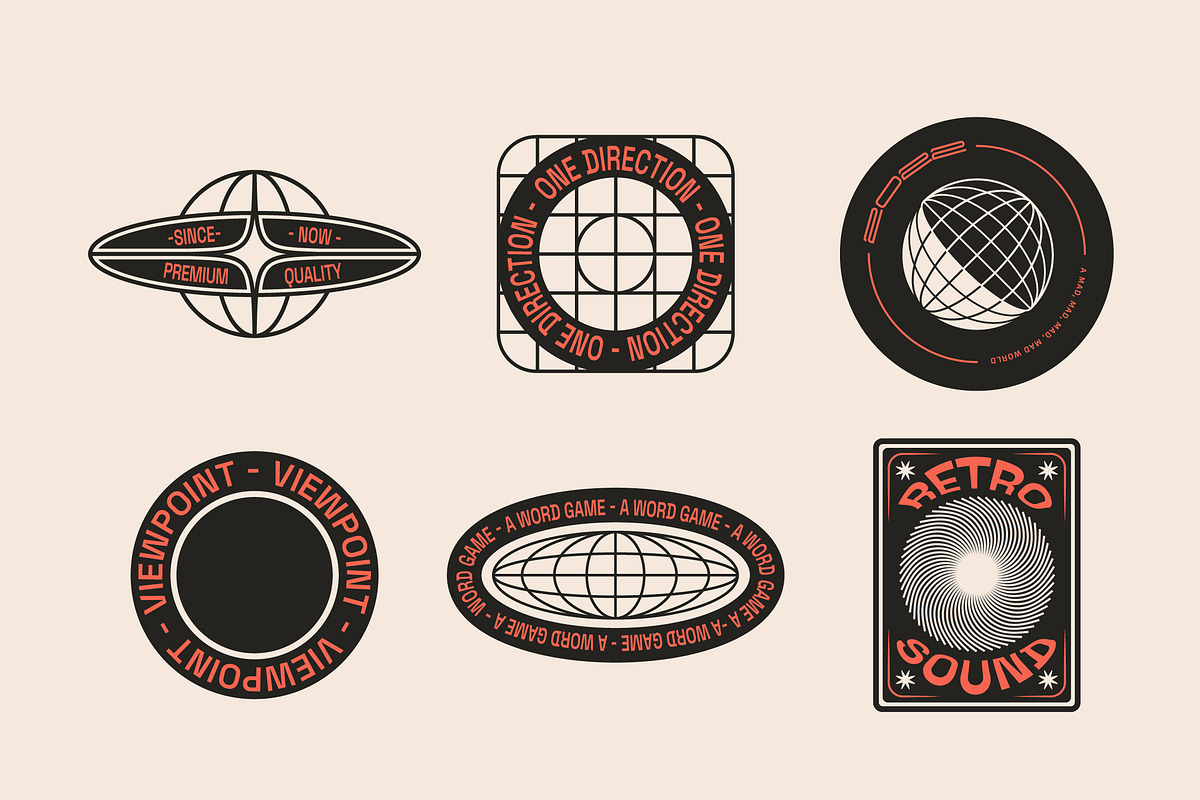 Editable Logo Badge Builder Set, a Poster Template by softulka (Photo 4 of 9)