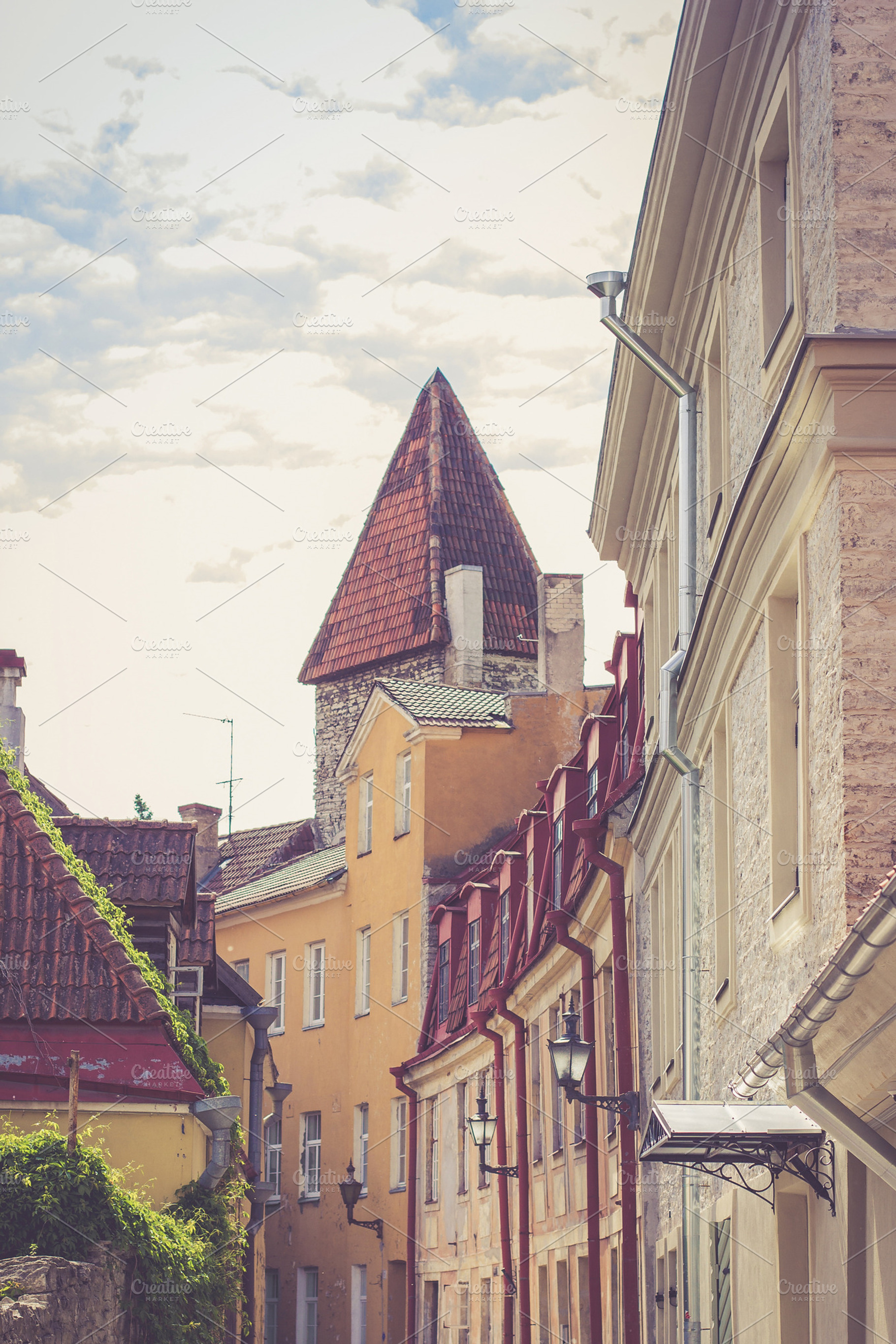 Old Town Containing Town Building And Buildings