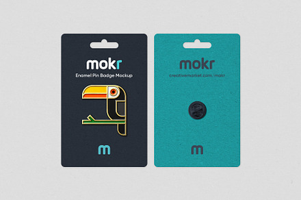 Enamel Pin Badge Mockup