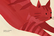 Cats, printable illustrations, an Animal Illustration by MixedArt (Thumbnail 10 of 12)