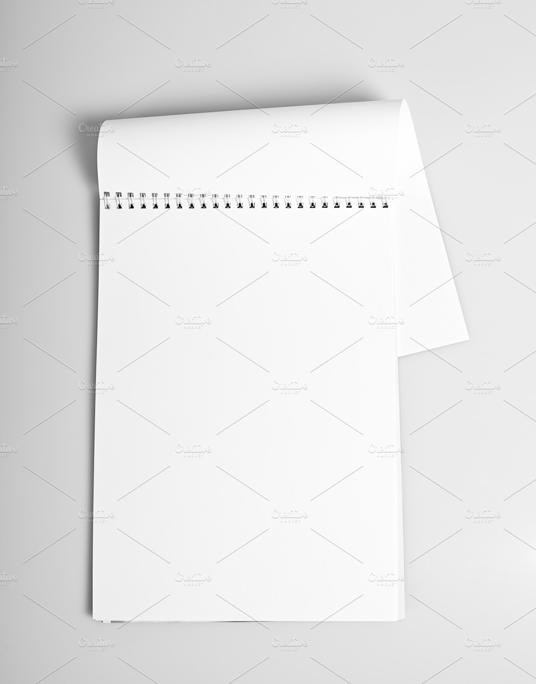 Open album with blank pages stock photo containing album and background