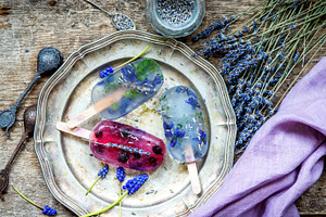 Lavander popsicles