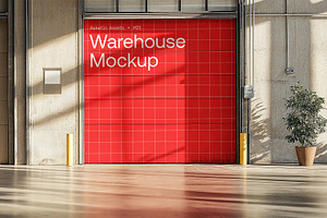 Warehouse Door Mockup M21