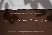 Fossia - Chic Modern Sans Display, a Sans Serif Font by Cloverons (Thumbnail 13 of 14)