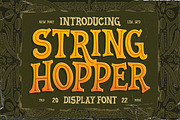 String Hopper - Display Font, a Serif Font by Letterhend Studio (Thumbnail 1 of 9)