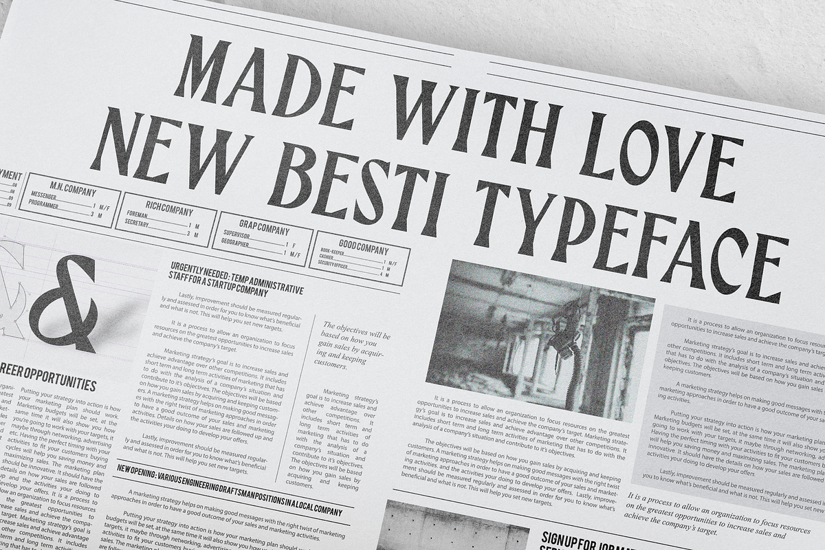Besti, a Serif Font by Forberas Club (Photo 3 of 5)
