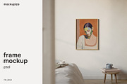 DIN A Bedroom Frame Mockup Minimal, a Household Mockup by mockupize (Thumbnail 1 of 7)