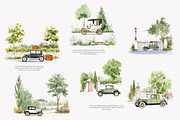 France with this French Countryside, a Decorative Illustration by Patishop Art (Thumbnail 4 of 10)