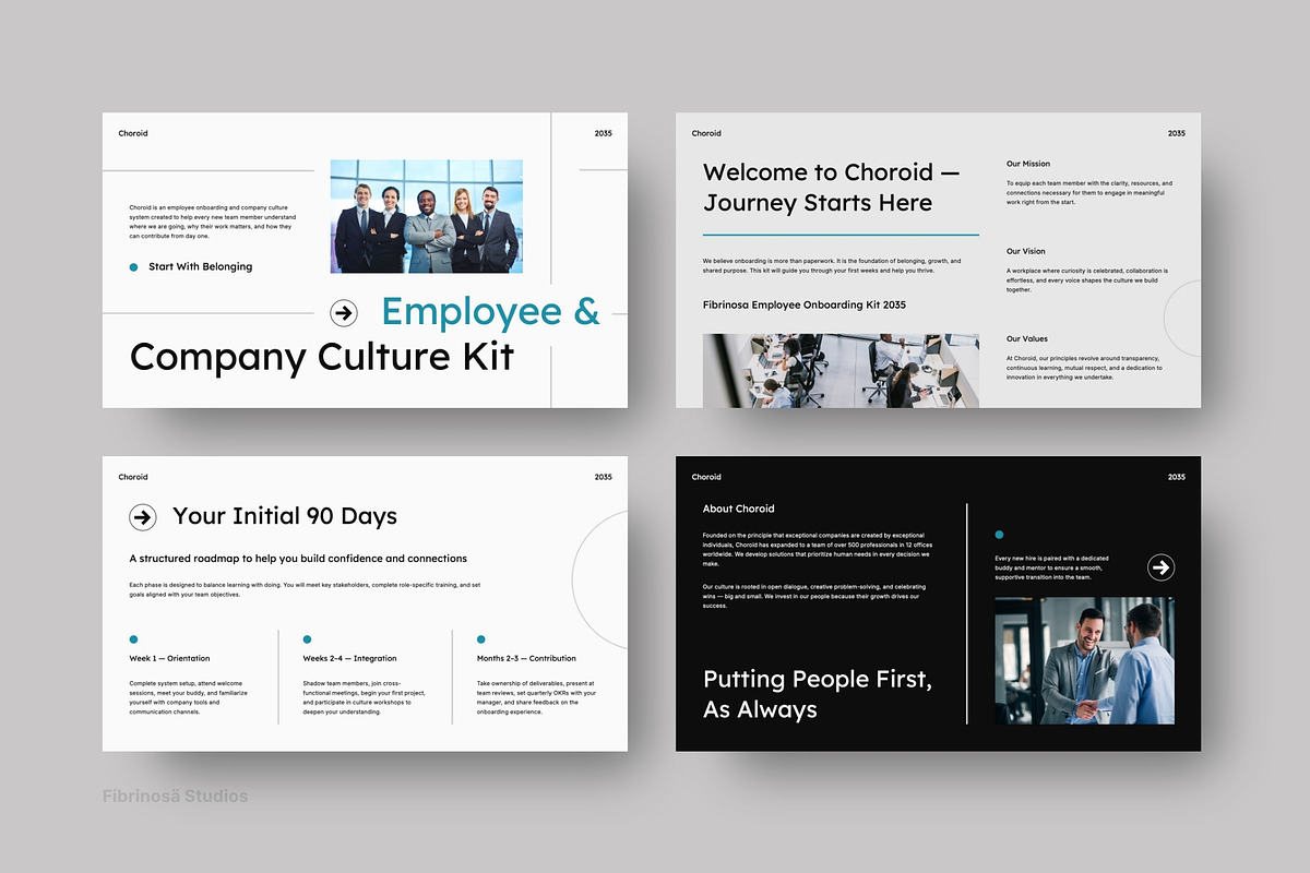 Employee Onboarding & Culture Deck, a Presentation Template by FIBRINOSÄ (Photo 3 of 7)