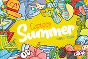 Funny Summer Cartoon Illustration, a Seasonal Illustration by Jocularity Art (Thumbnail 1 of 3)
