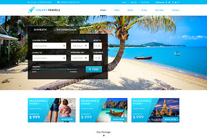 Galaxy- Travels PSD Website Template