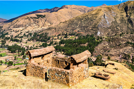 Machu Pitumarca ancient Inca town in, an Architecture Photo by Leonid Andronov