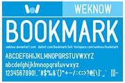 Bookmark Font, a Sans Serif Font by weknow (Thumbnail 3 of 6)