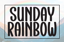 Sunday Rainbow | Script Font