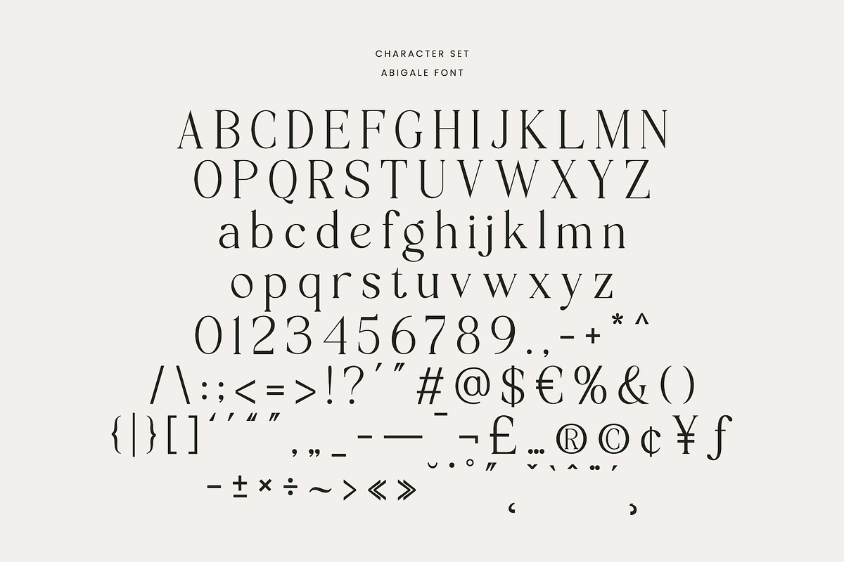 Abigale | Modern Serif Font, a Serif Font by Typoraith Co (Photo 12 of 12)