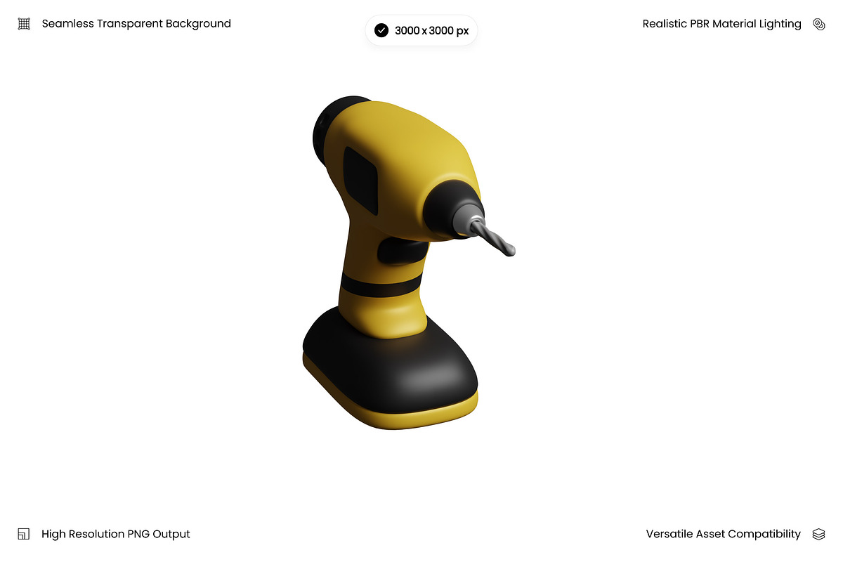 Yellow Robotic Arm Grabber 3D, an Object 3D Model by Wencory (Photo 1 of 2)