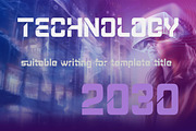 Cutting - Futuristic Sans Serif Font, a Sans Serif Font by haniefart (Thumbnail 3 of 11)