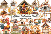 Autumn Chicken Coop Clipart, an Illustration by Libby Wishes (Thumbnail 1 of 7)