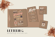 Lettering Wedding Invitation, an Invitation Template by Lyllopop (Thumbnail 1 of 4)