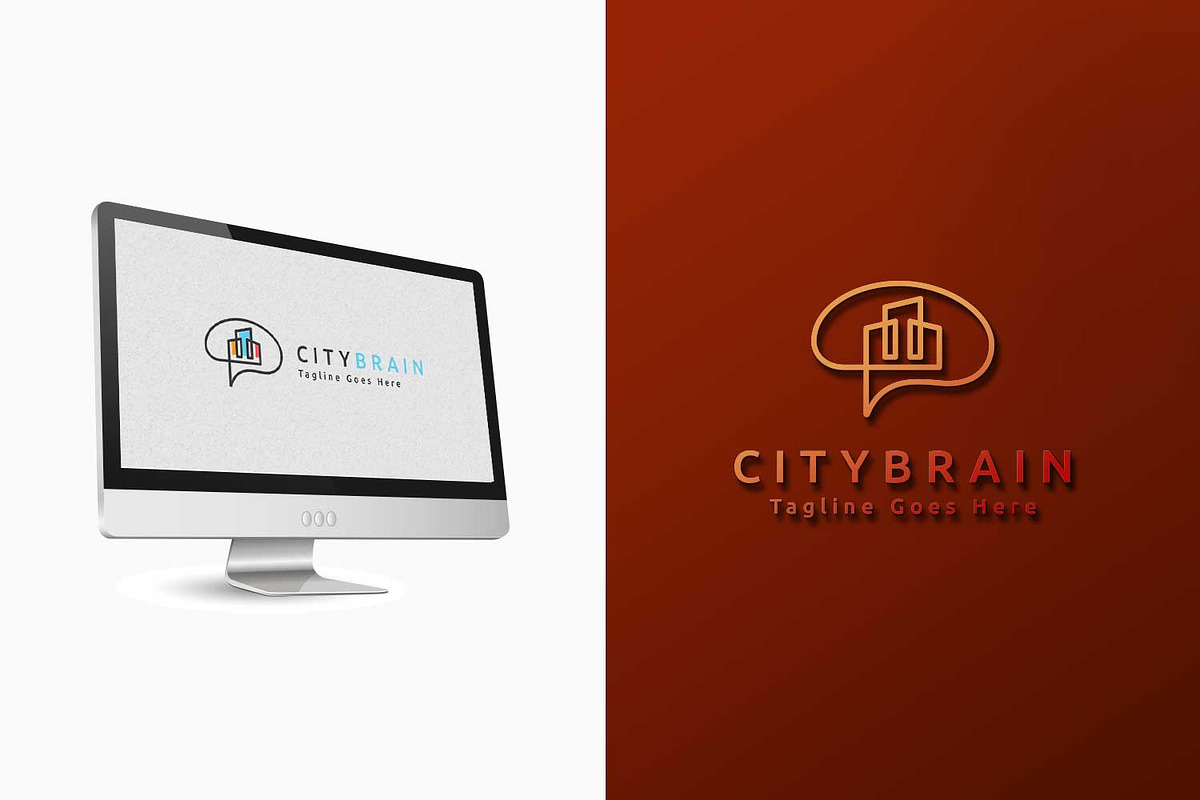City Brain Logo Template, a Branding & Logo Template by C_Monica (Photo 2 of 3)