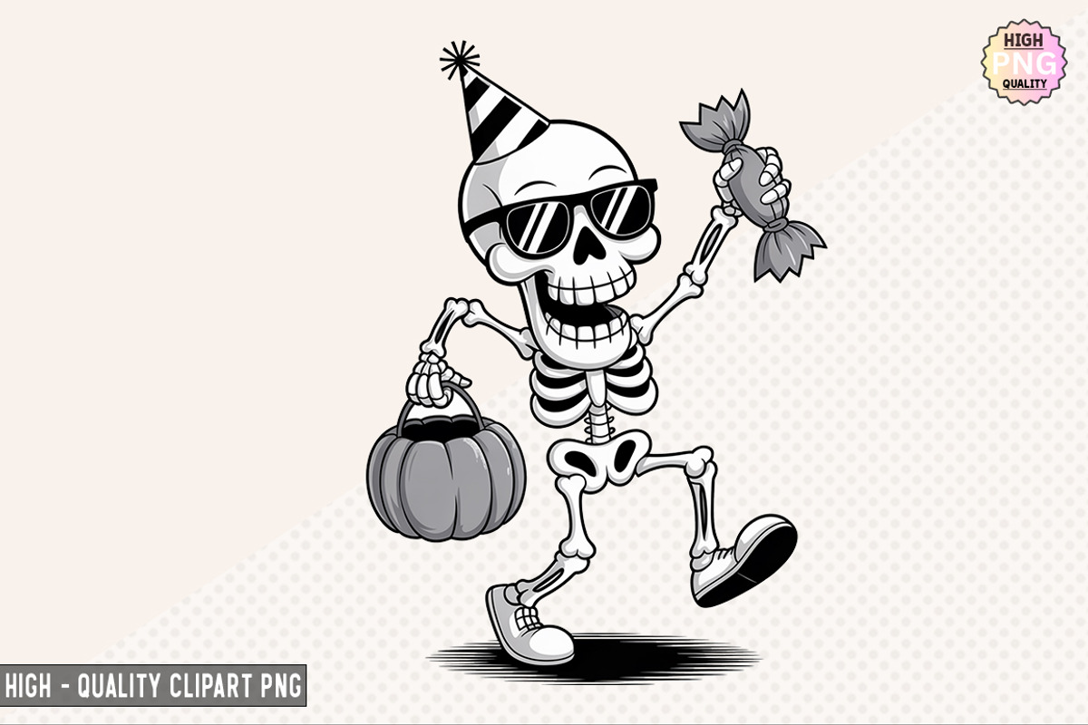 Halloween Skeleton Bundle, a Graphic by crative8112 (Photo 5 of 9)