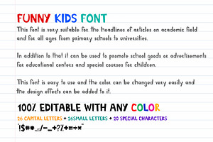 Funny Kids Font