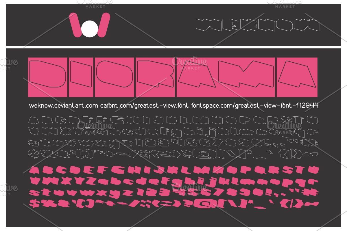 Greatest View font preview 5
