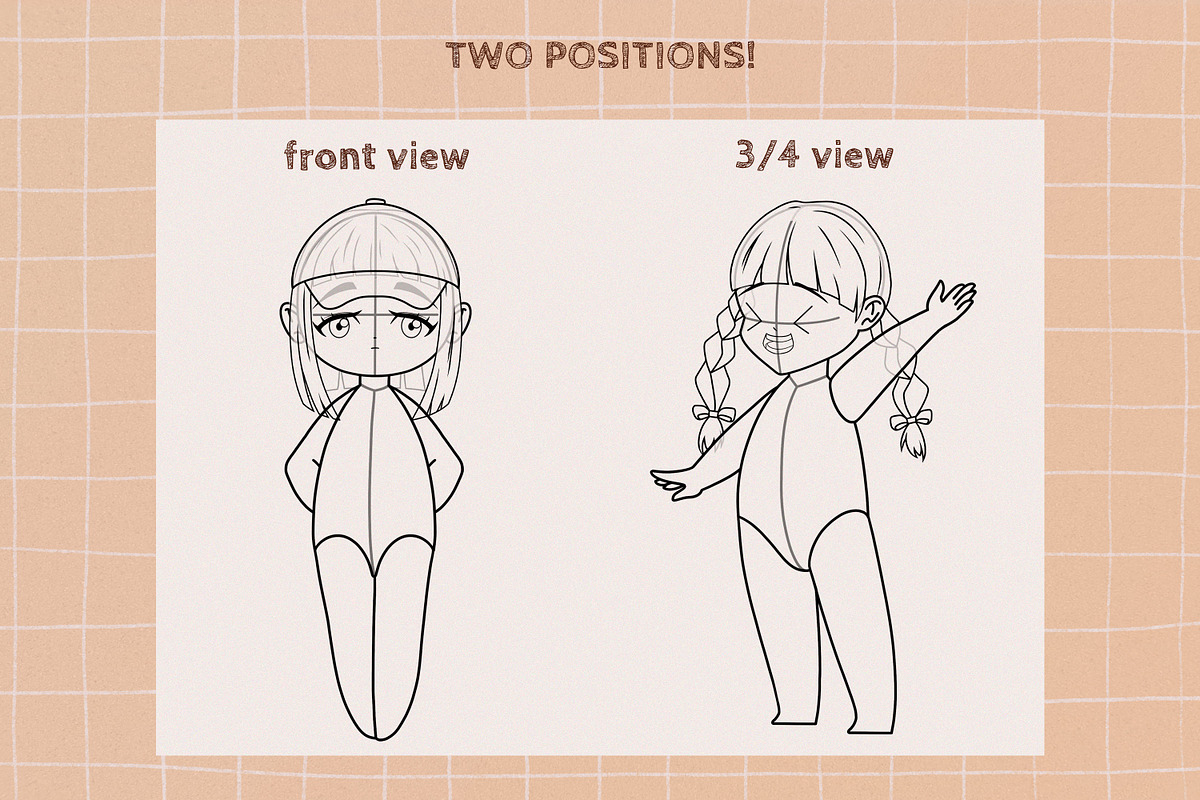 Procreate Chibi Stamps, a Brush Add-On by SmuffizStudio (Photo 3 of 5)