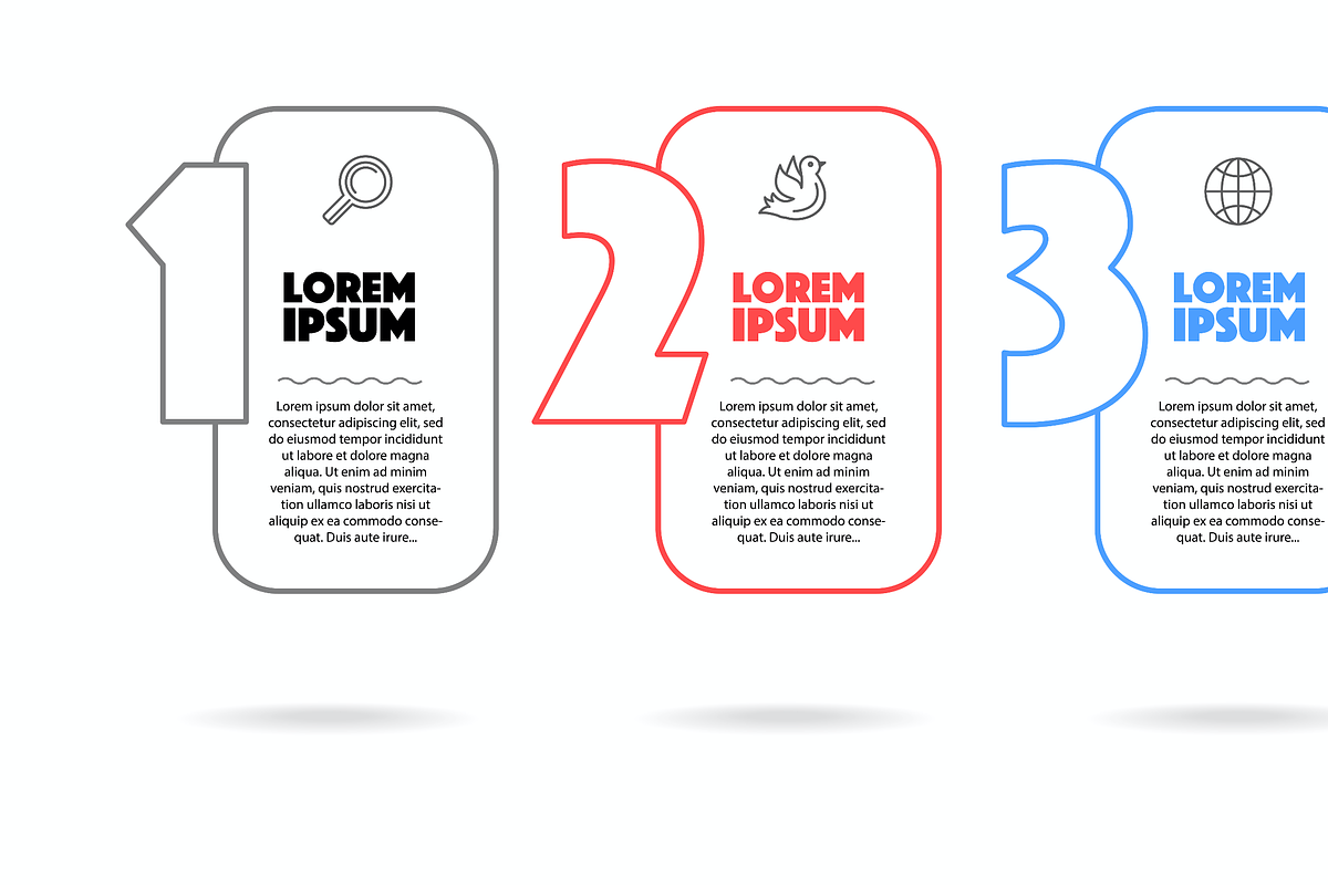3 steps colourful banners, a Templates & Theme by Alejik