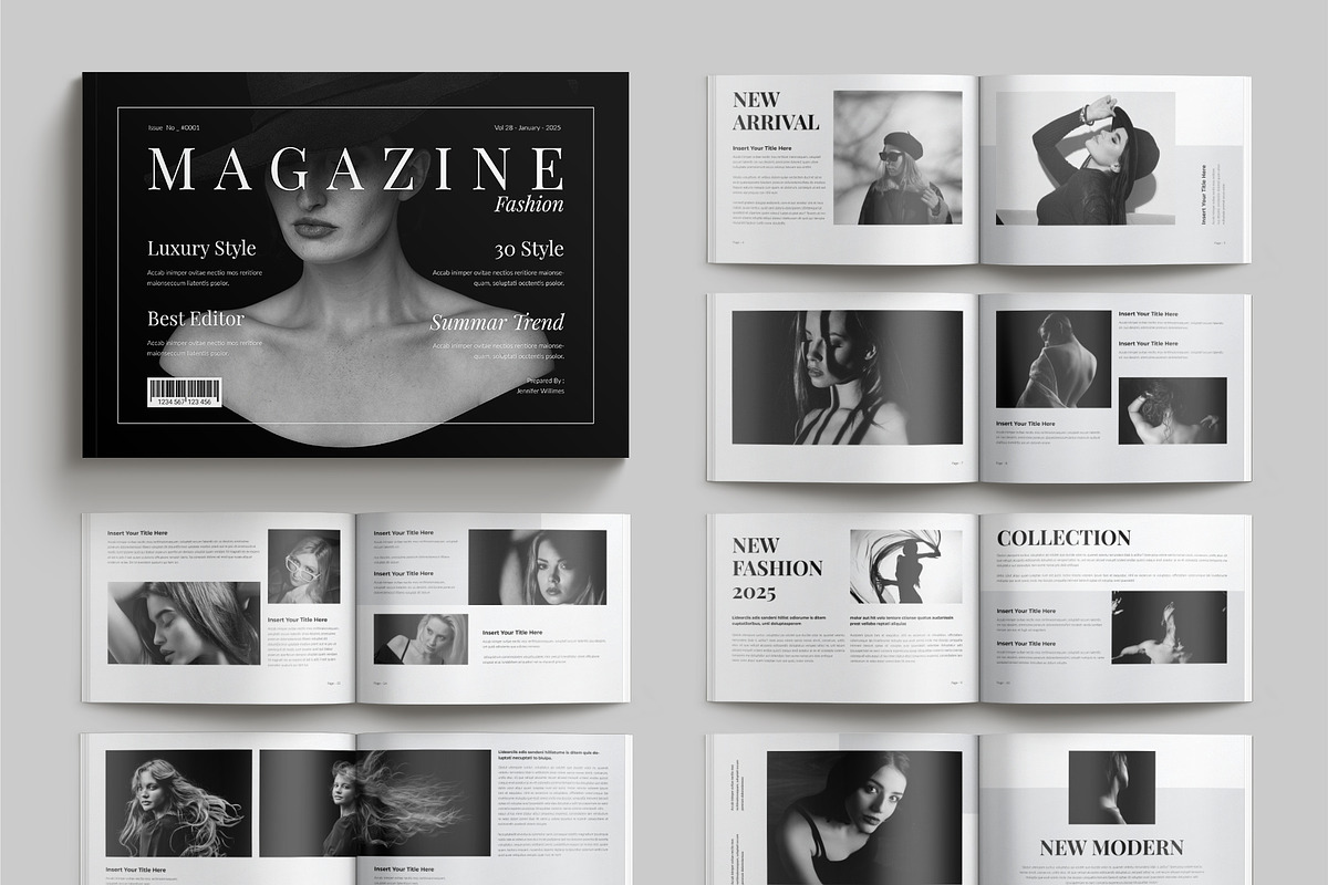 Magazine Template Landscape, a Magazine Template by Cleffon_Graphic_Studio (Photo 1 of 11)