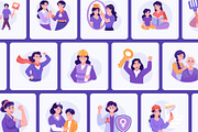 Women's Day Illustration Art Set, a Person Illustration by Creative Stall (Thumbnail 6 of 9)