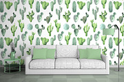 Watercolor Exotic Cactus Collection, a Texture Illustration by LarysaZabrotskaya (Thumbnail 11 of 11)