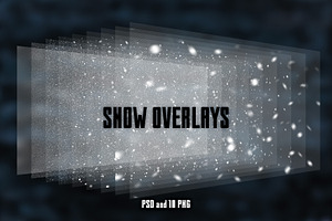 Real snow overlays for your photos