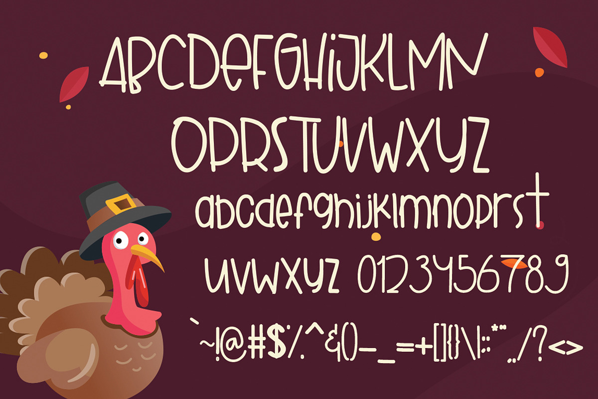 Gobbie Gobble - Thanks Giving Font preview 7