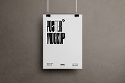 Vertical Clipped Poster Mockup, an Advertising Mockup by Design Squad (Thumbnail 2 of 2)