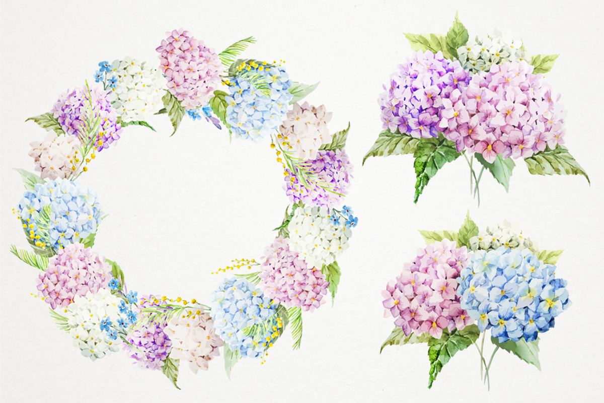 Watercolor Vector Set preview 3