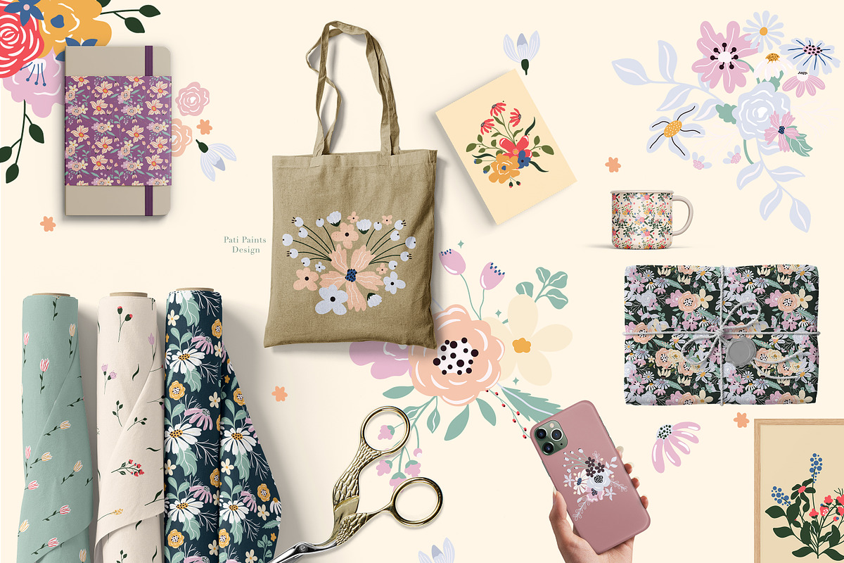 Wildflowers Collection, a Texture Illustration by Pati Paints (Photo 2 of 14)