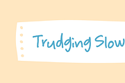Trudging Slowly - hasty handwriting, a Handwritten Font by pizzadudedotdk (Thumbnail 1 of 9)