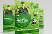 Garden Services Flyer Template, a Flyer Template by OWPictures (Thumbnail 1 of 4)
