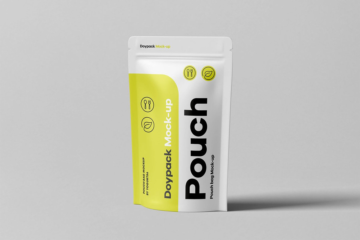 Doypack Pouch Mock-up, a Packaging Mockup by Se٧enStudio (Photo 6 of 12)