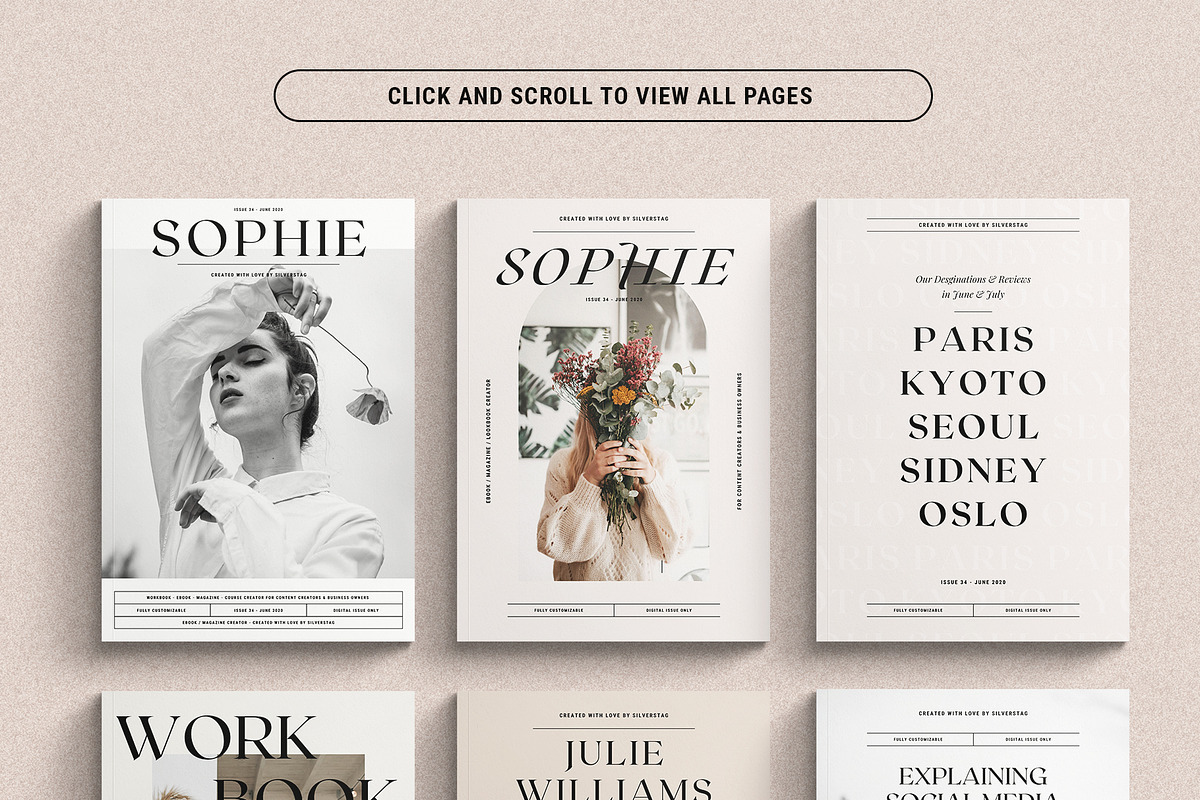 Sophie CANVA eBook/Magazine Creator, a Magazine Template by SilverStag Type Foundry (Photo 8 of 26)