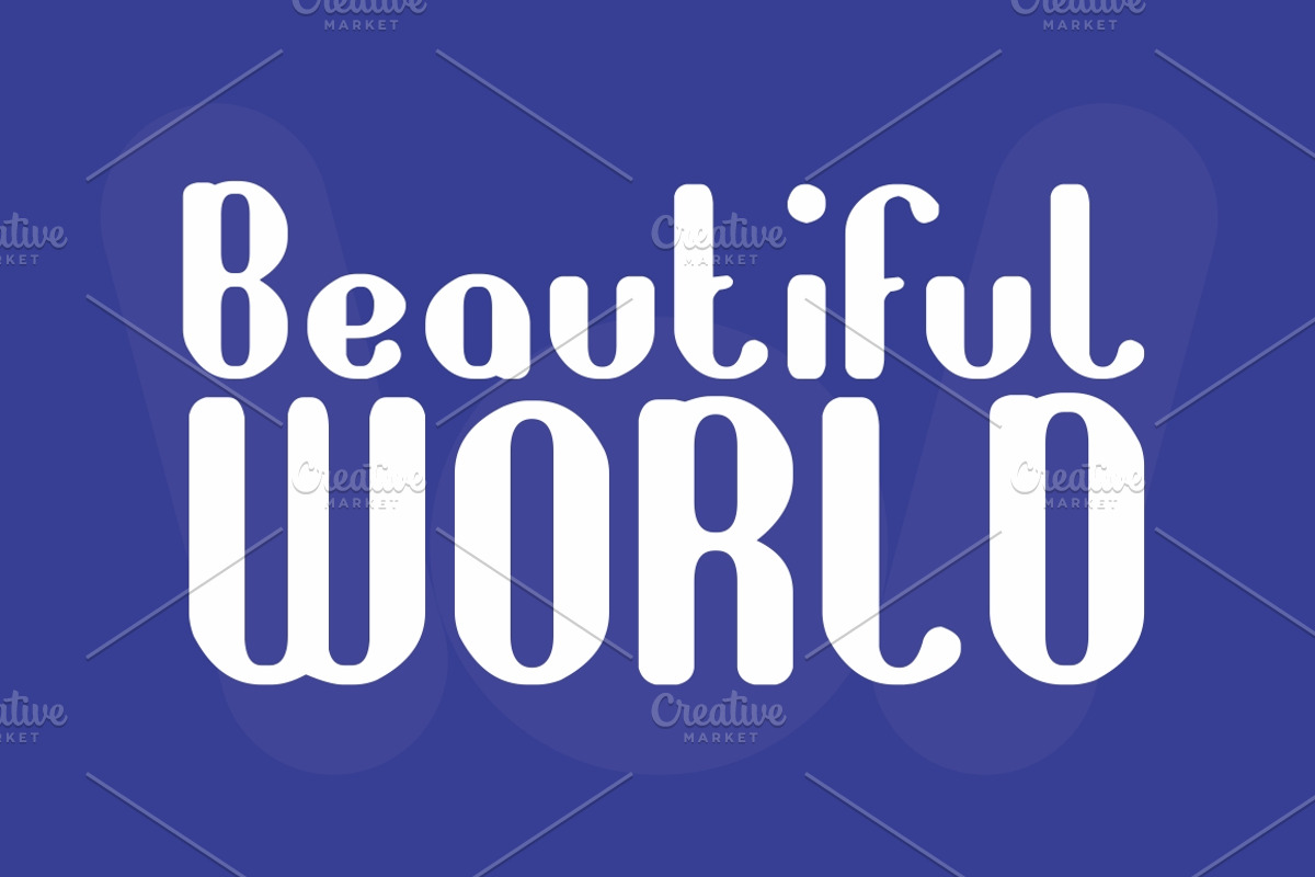 all around the world font preview 3
