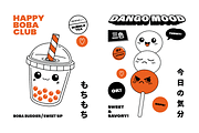 Kawaii Japan Vector Stickers, a Decorative Illustration by SergeyBitos (Thumbnail 6 of 12)