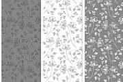SET / 8 / Seamless flower Patterns, a Pattern Graphic by Nadin_Lebedeva (Thumbnail 3 of 5)