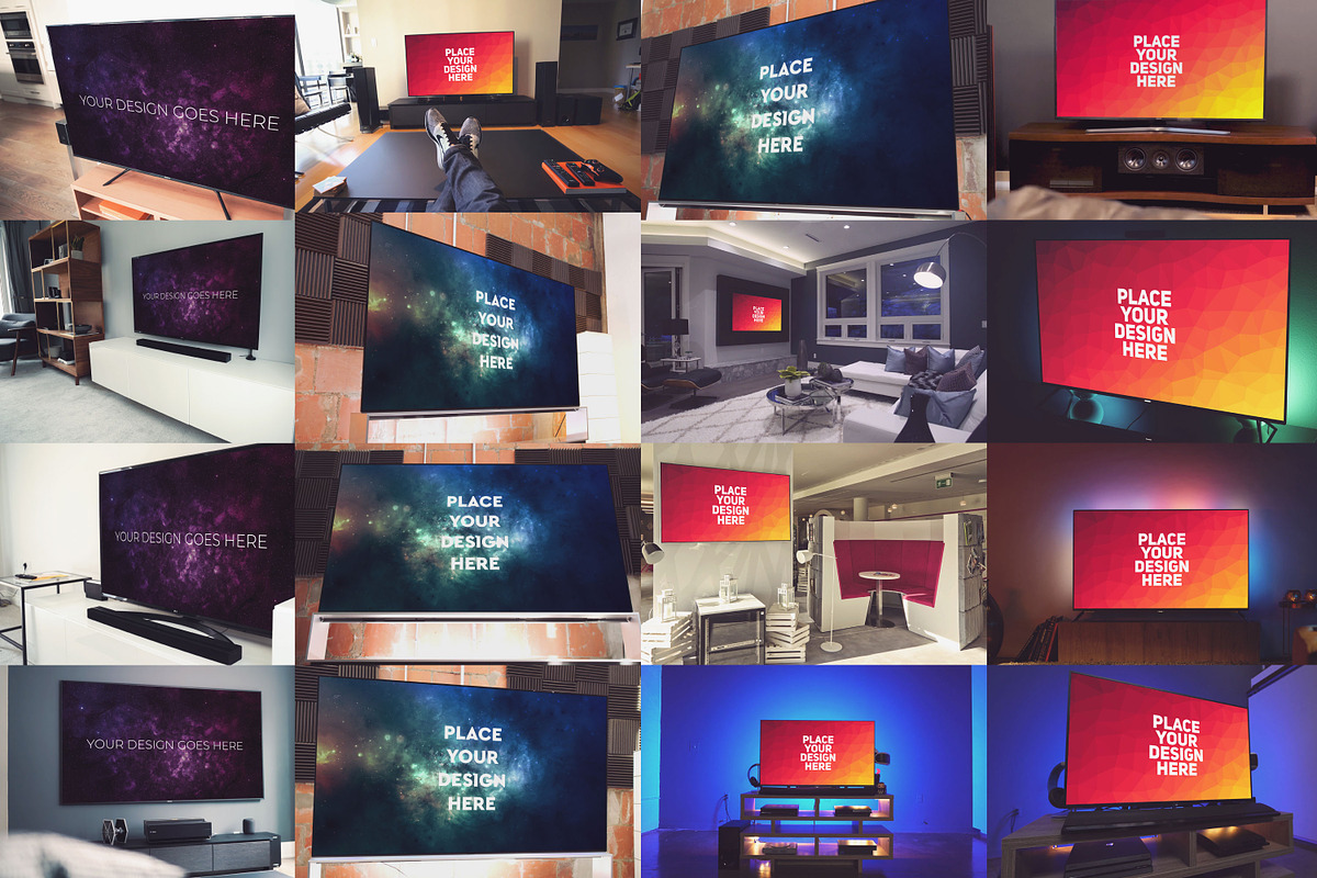 100 PSD Television Mockup, a Mockup by Laura (Photo 7 of 7)