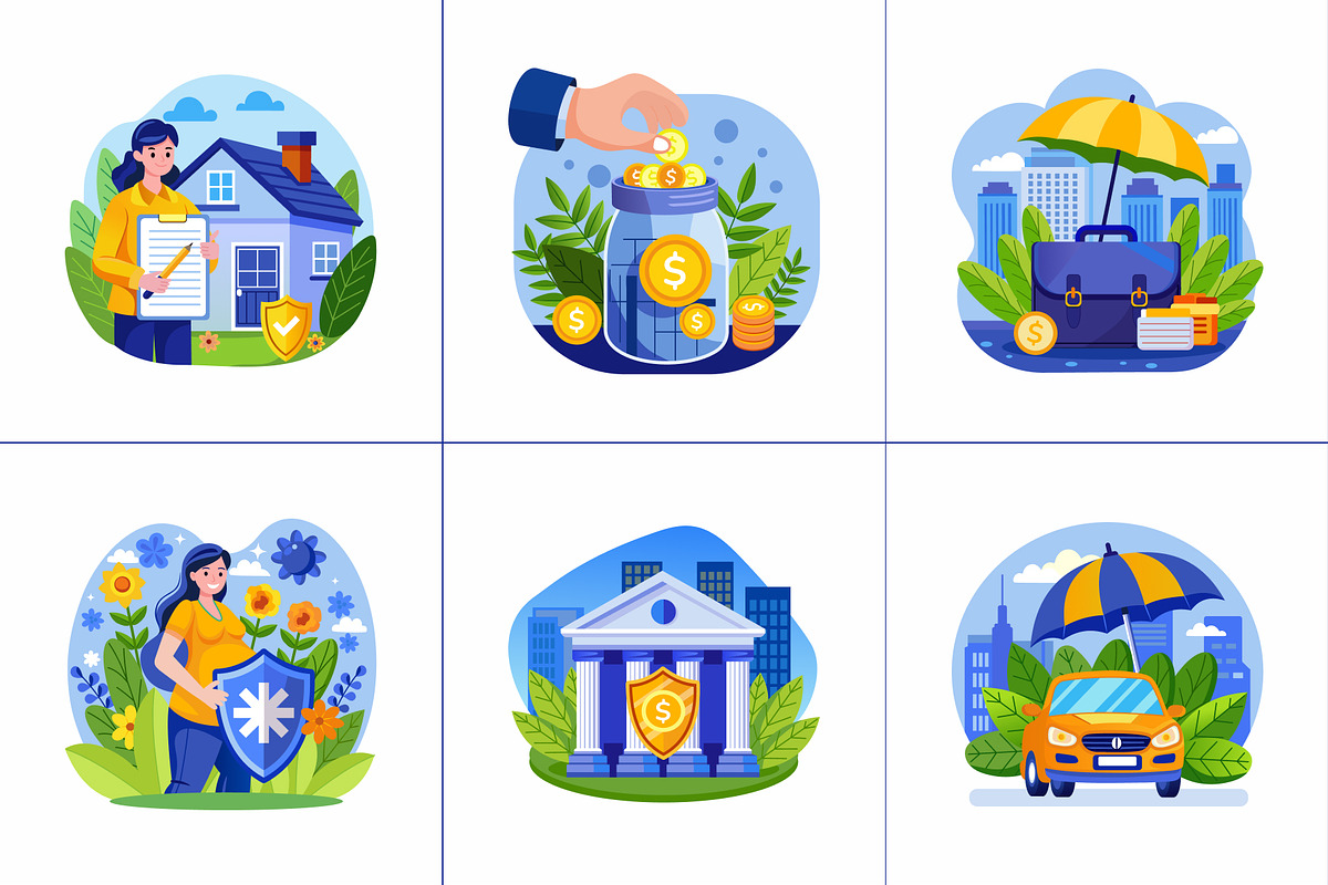 Insurance Illustration Art Set, a Healthcare Illustration by Prosymbols (Photo 7 of 9)