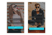 Social Media - Mobile App UI Kit, an UI Kit Template by themelove (Thumbnail 2 of 10)